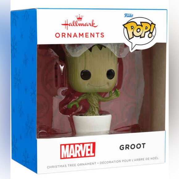 Marvel Guardians of the Galaxy Groot Funko POP! Hallmark Ornament - Picture 2 of 5
